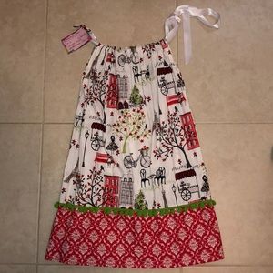 ❤️HANDMADE❤️ Paris Theme Pillowcase Dress 👗